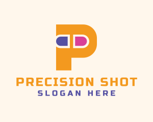 Pill Letter P logo design