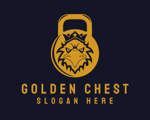 Gold Eagle Kettlebell Gym logo design