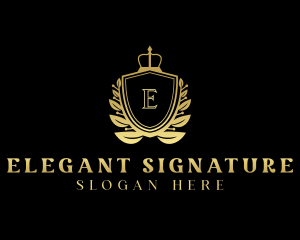 Luxury Royal Shield logo design