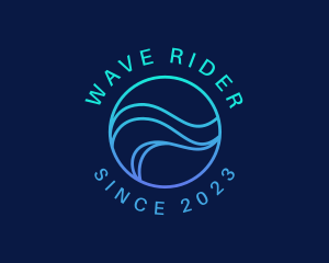 Abstract Wave Company logo design