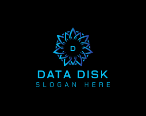 Abstract Data Tech logo design