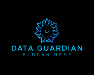 Abstract Data Tech logo design