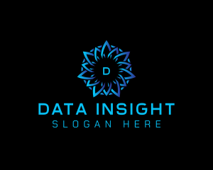 Abstract Data Tech logo design