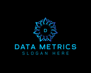 Abstract Data Tech logo design