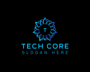 Abstract Data Tech logo design