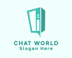 Vending Machine Chat logo design