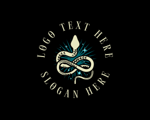 Boho Mystic Serpent Logo