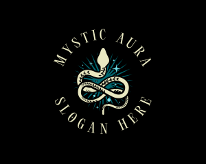 Boho Mystic Serpent logo design