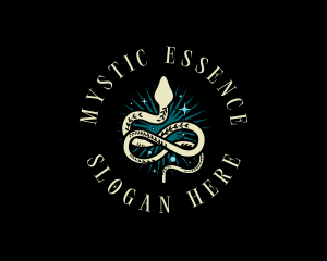 Boho Mystic Serpent logo design