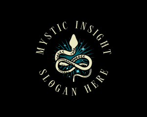 Boho Mystic Serpent logo design