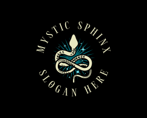 Boho Mystic Serpent logo design