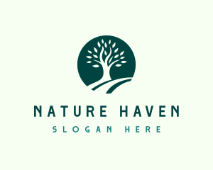 Tree Nature Leaf logo design