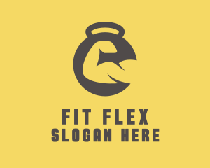 Gym Dumbbell Bicep Fitness logo