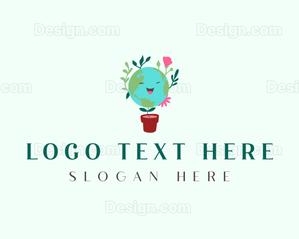 Earth Planting Eco Logo