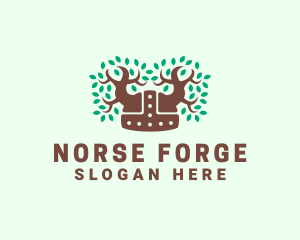 Norse Tree Helmet logo design