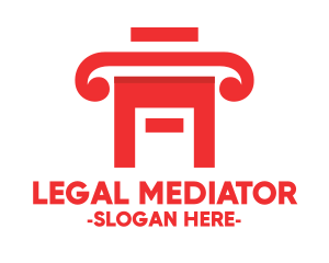 Red Legal House logo design