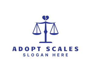 Divorce Justice Scale logo design