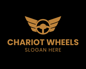 Steering Wheel Wings logo design