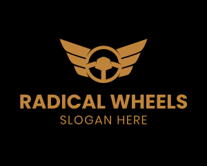 Steering Wheel Wings logo design