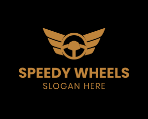 Steering Wheel Wings logo design