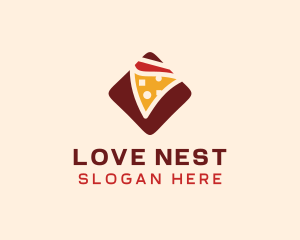 Pizzeria Pizza Box logo design