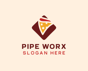 Pizzeria Pizza Box logo design