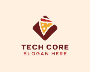 Pizzeria Pizza Box logo design