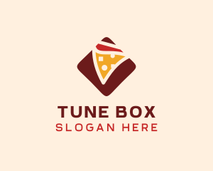 Pizzeria Pizza Box logo design