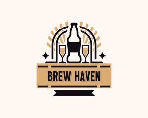 Craft Beer Brewery logo design