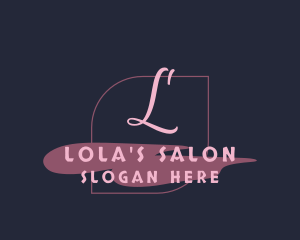 Beauty Salon Cosmetics Paint logo design