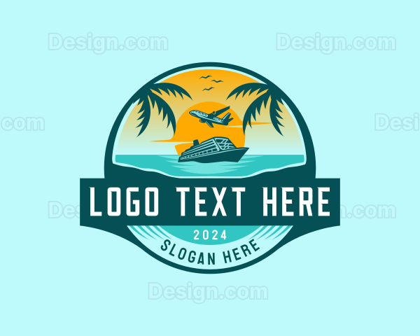 Airplane Cruise Travel Logo