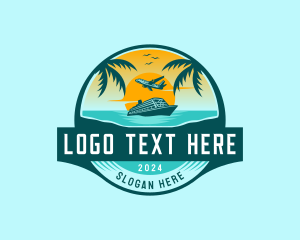 Airplane Cruise Travel Logo