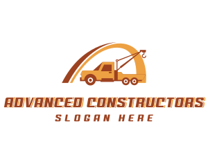 Industrial Crane Truck logo design