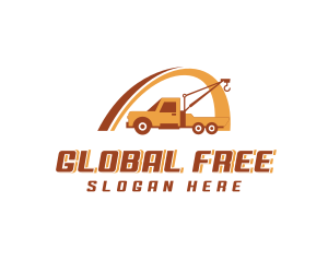 Industrial Crane Truck logo design