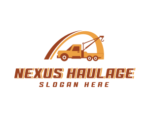 Industrial Crane Truck logo design