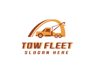 Industrial Crane Truck logo design