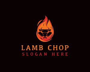 Fire Cattle Steakhouse logo design