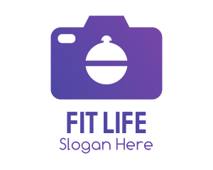 Purple Food Camera Photographer Logo