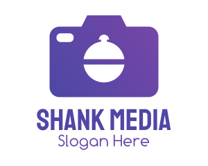 Purple Food Camera Photographer logo design