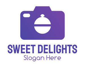 Purple Food Camera Photographer logo
