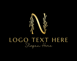 Luxe Natural Letter N logo