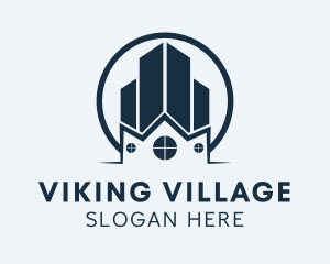 City Village Construction logo design