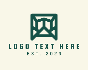 Geometric Architectural Letter A  logo