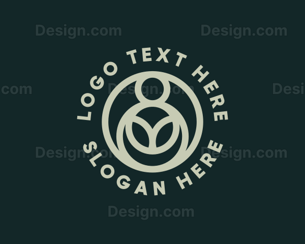 Organic Sustainability Crop Logo