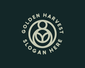 Organic Sustainability Crop logo design