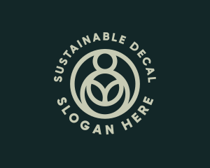 Organic Sustainability Crop logo design