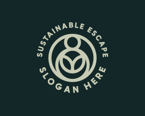 Organic Sustainability Crop logo design