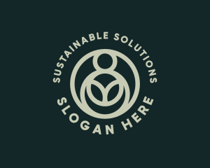 Organic Sustainability Crop logo design