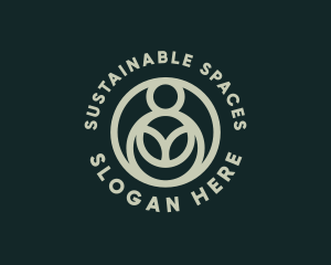 Organic Sustainability Crop logo design