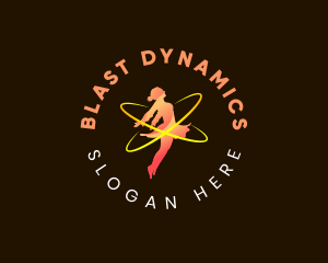 Gymnast Fitness Entertainment logo design